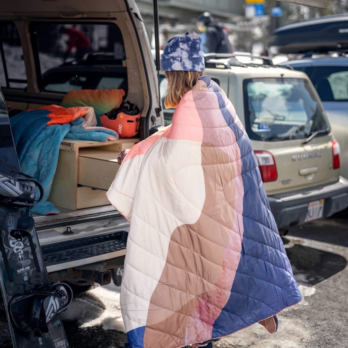 Rumpl Original Puffy Blanket - Valley Dawn Original Puffy Blanket - Valley Dawn | Rumpl Blankets For Everywhere Printed Original