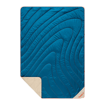 Fleece Puffy Blanket - Seascape Cream