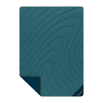 Campfire Puffy Blanket - Sage Navy