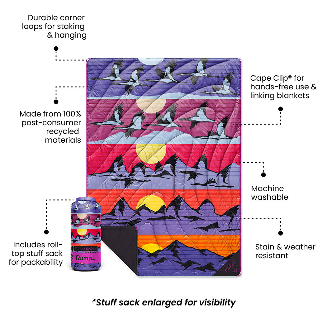 Original Puffy Blanket - Mountain Migration