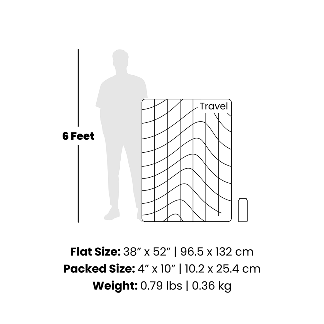 Travel Puffy Blanket - Horizon Fade