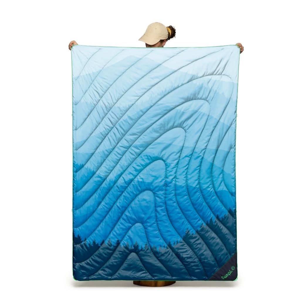 Rumpl Original Puffy Blanket - Blue Ridge Fade Original Puffy Blanket - Blue Ridge Fade | Rumpl Blankets For Everywhere Printed Original