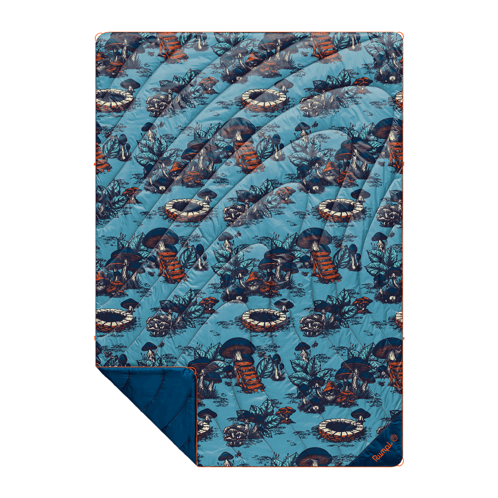 Rumpl Original Puffy Blanket - Magic Mushrooms Original Puffy Blanket - Magic Mushrooms | Rumpl Blankets For Everywhere Printed Original