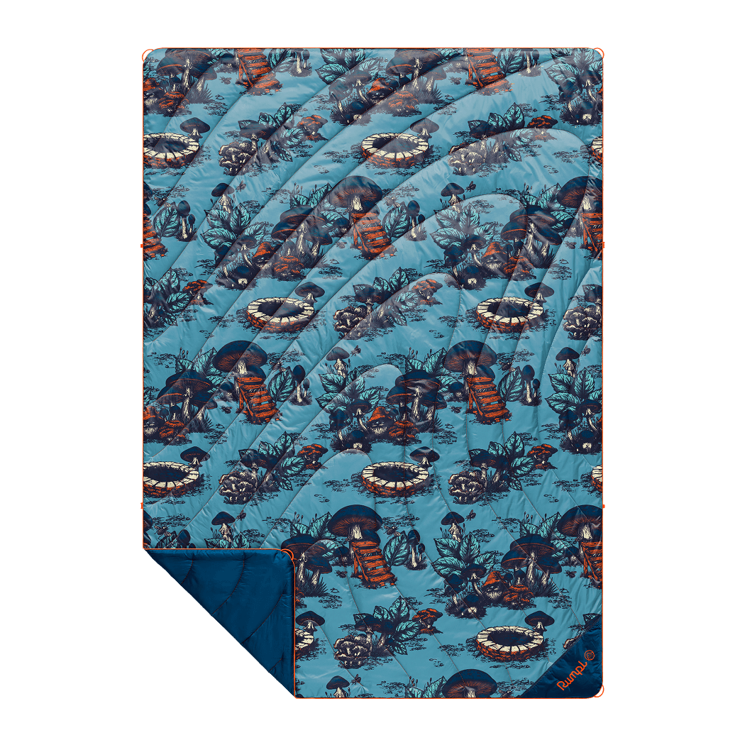 Rumpl Original Puffy Blanket - Magic Mushrooms Original Puffy Blanket - Magic Mushrooms | Rumpl Blankets For Everywhere Printed Original
