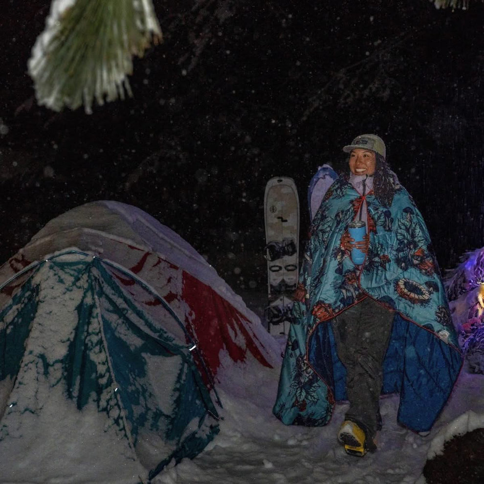 Rumpl Original Puffy Blanket - Magic Mushrooms Original Puffy Blanket - Magic Mushrooms | Rumpl Blankets For Everywhere Printed Original