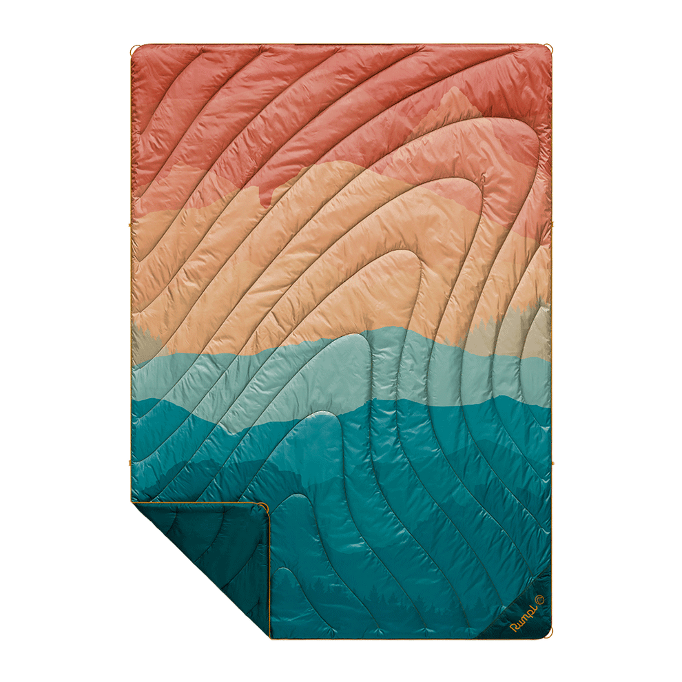 Rumpl Original Puffy Blanket - Rocky Mountain Sunset Fade Original Puffy Blanket - Rocky Mountain Sunset Fade | Rumpl Blankets Printed Original
