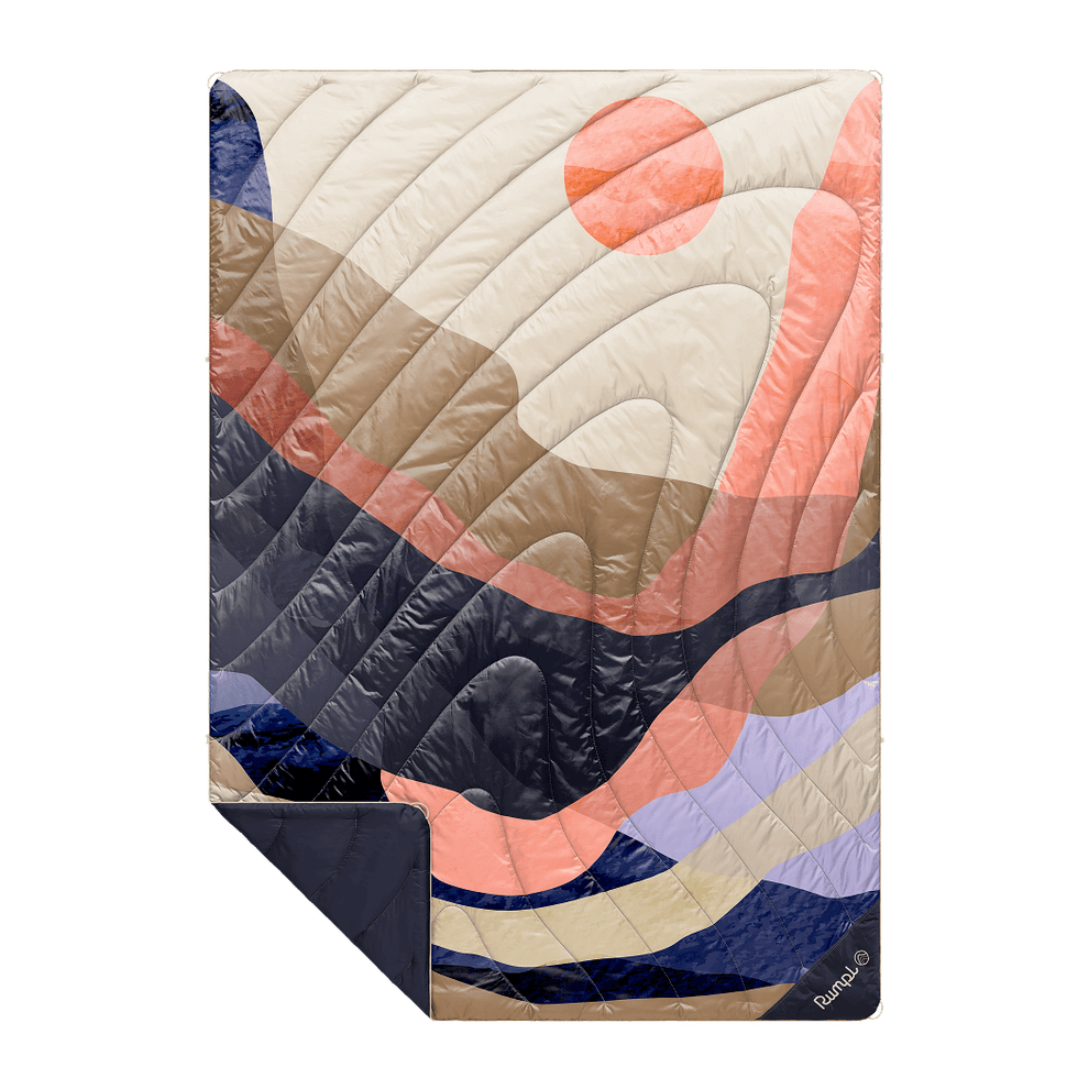 Rumpl Original Puffy Blanket - Valley Dawn Original Puffy Blanket - Valley Dawn | Rumpl Blankets For Everywhere Printed Original