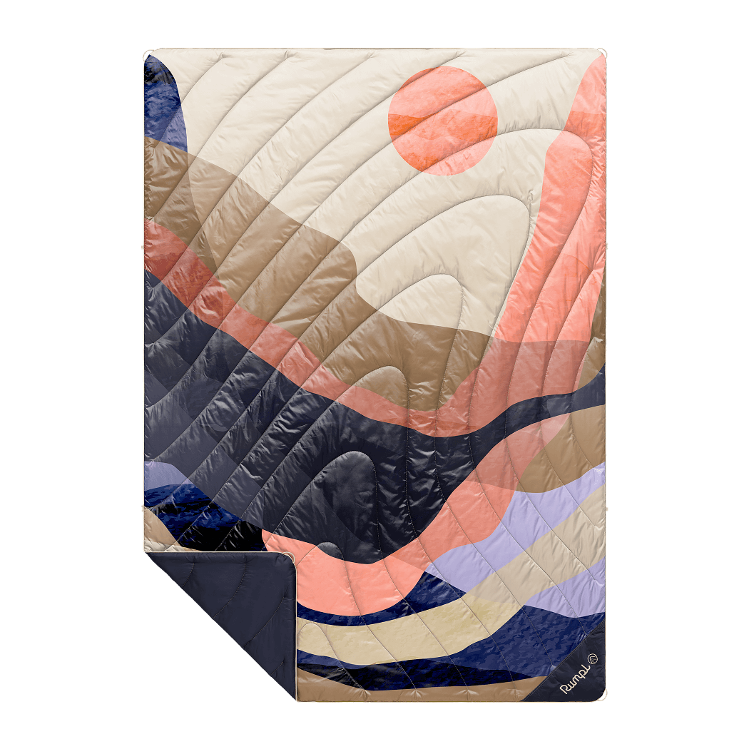 Rumpl Original Puffy Blanket - Valley Dawn Original Puffy Blanket - Valley Dawn | Rumpl Blankets For Everywhere Printed Original